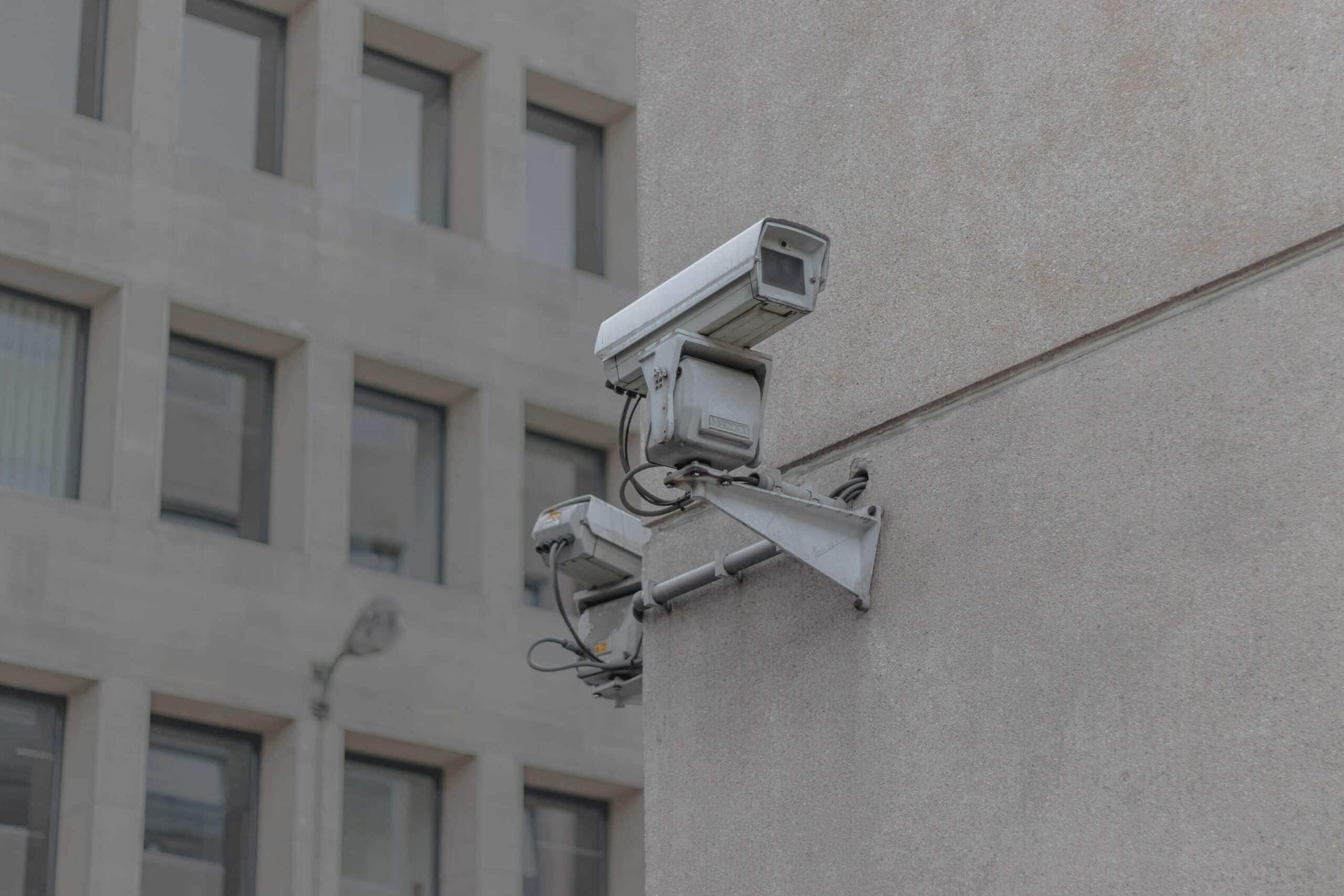 cctv on a building