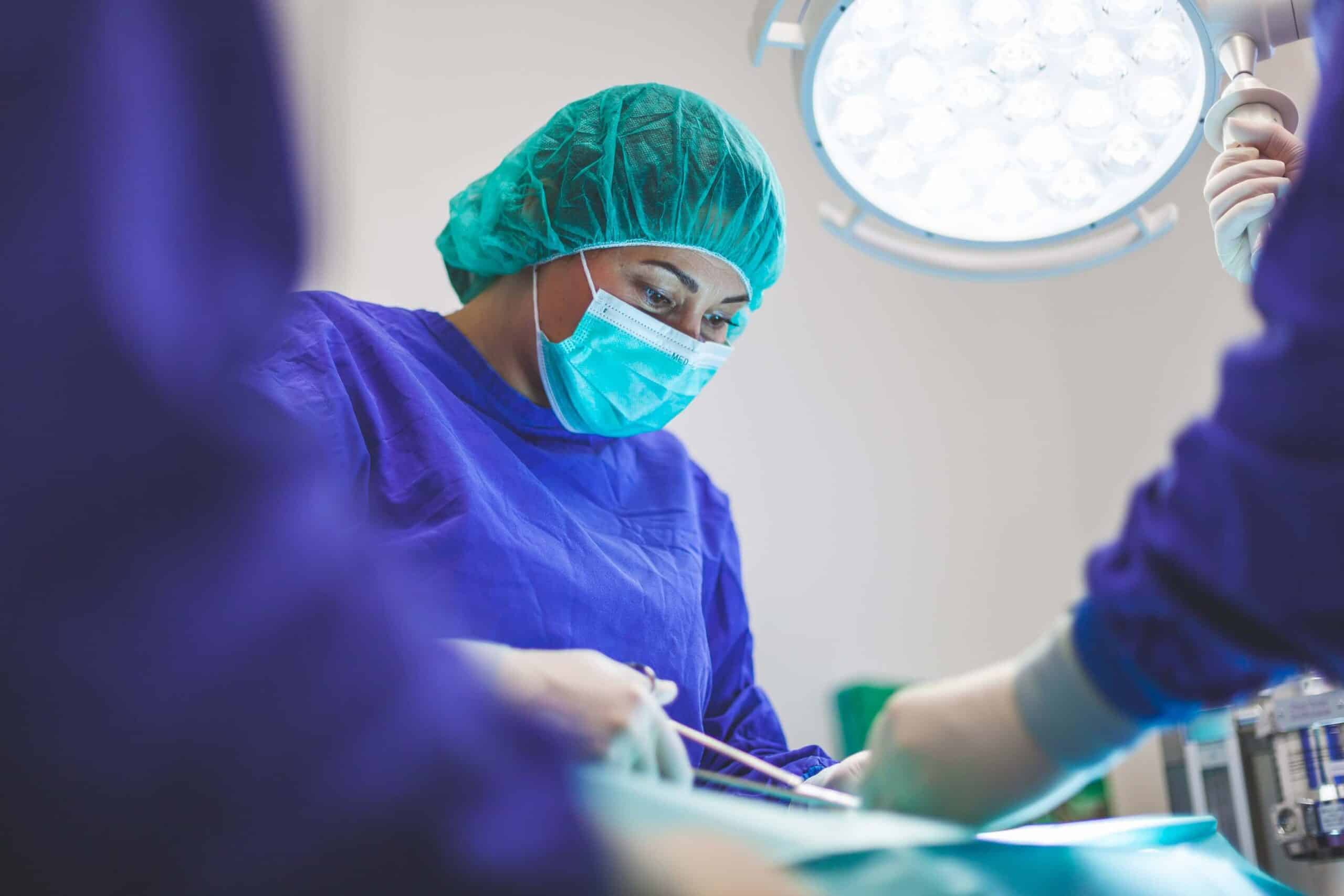 Nurse at an operation